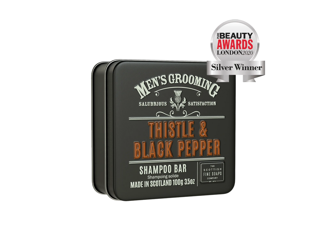 Thistle and Black Pepper shampoo bar