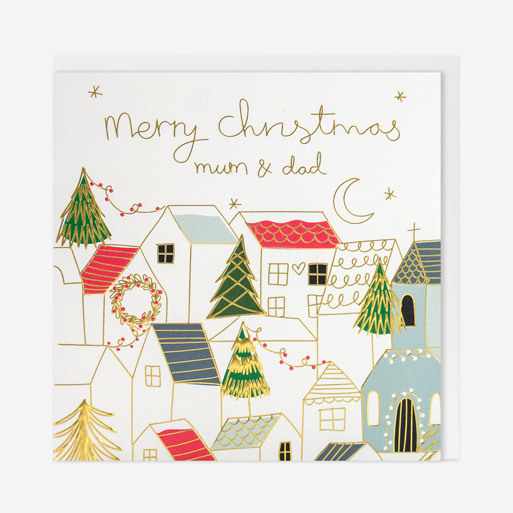 Christmas Card Mum and Dad houses