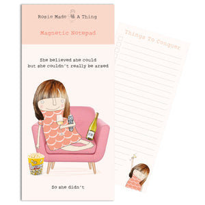 She believed she could - magnetic notepad