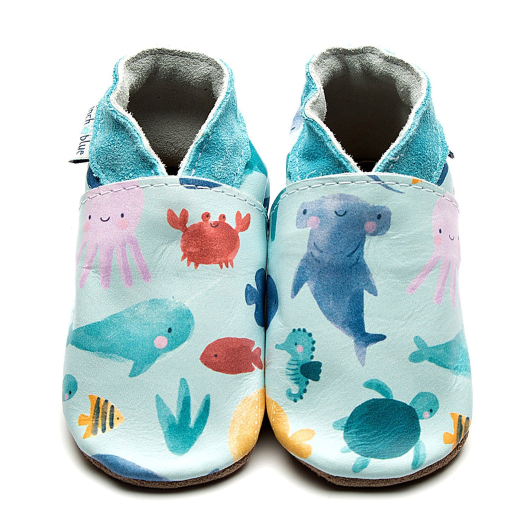 Inch Blue baby shoes - Marine Friends
