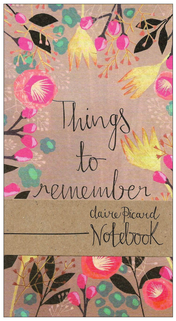 Things To Remember floral pocket notebook