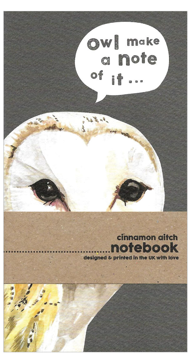 Owl Make a Note pocket notebook