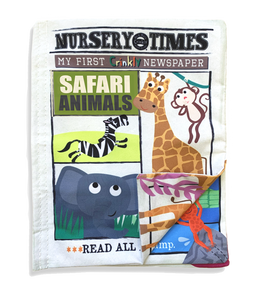 Safari Animals Crinkly Newspaper *updated design*