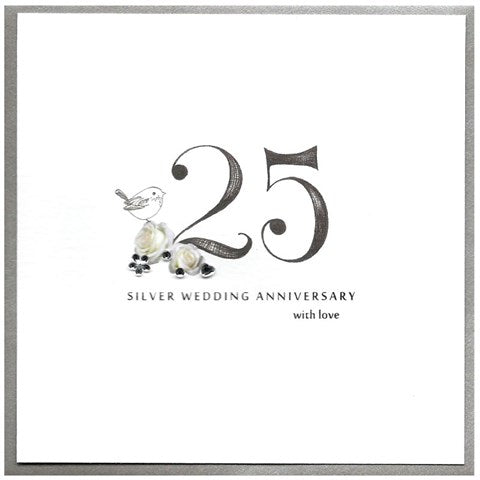 25 silver wedding anniversary with love