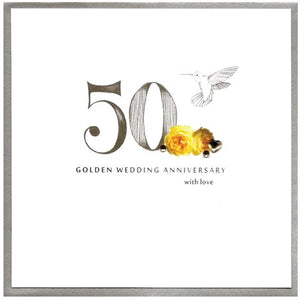 50 golden wedding anniversary with love