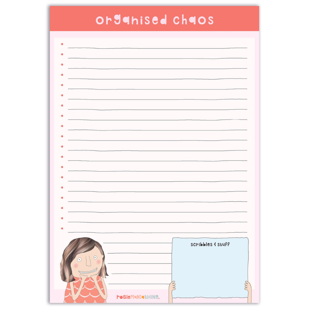 Organised Chaos perfect planner A5 notepad