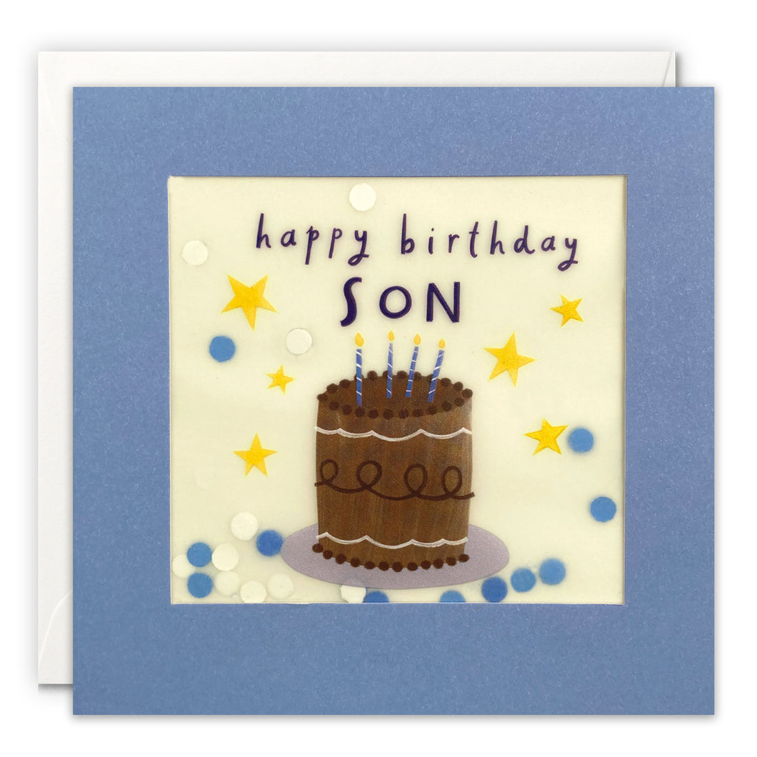 Son Cake Paper Shakies Card