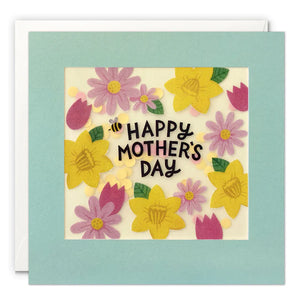 Mother’s Day Flowers and Bee Paper Shakies Card