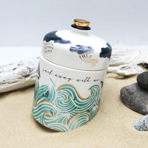 By The Sea Storm Jar