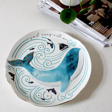 Load image into Gallery viewer, By The Sea Whale Plate
