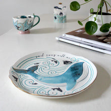 Load image into Gallery viewer, By The Sea Whale Plate
