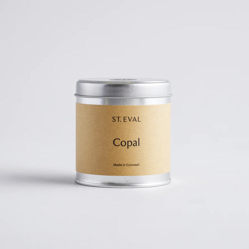 A copal St Eval tinned candle from Edinburgh gift shop, Pippin.
