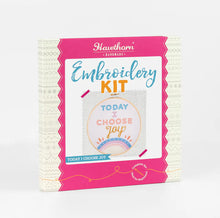 Load image into Gallery viewer, Today I Choose Joy embroidery kit
