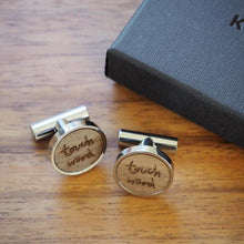 Load image into Gallery viewer, &#39;Touch Wood&#39; cufflinks
