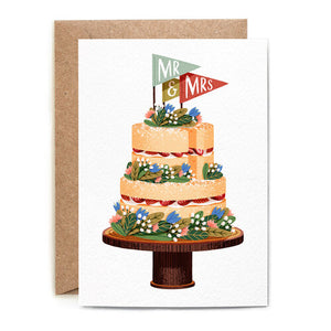Mr & Mrs - wedding cake