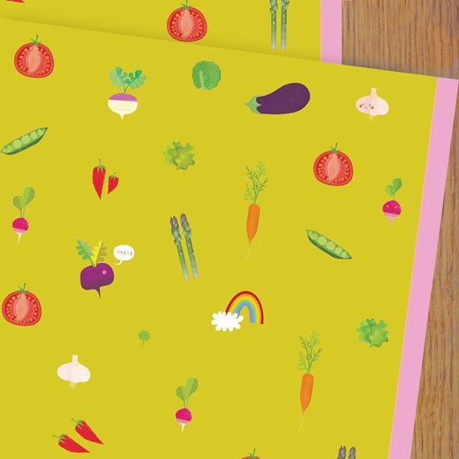 Veggies wrapping paper