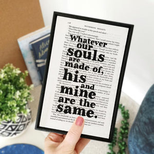 Whatever Our Souls Are Made Of - book page print