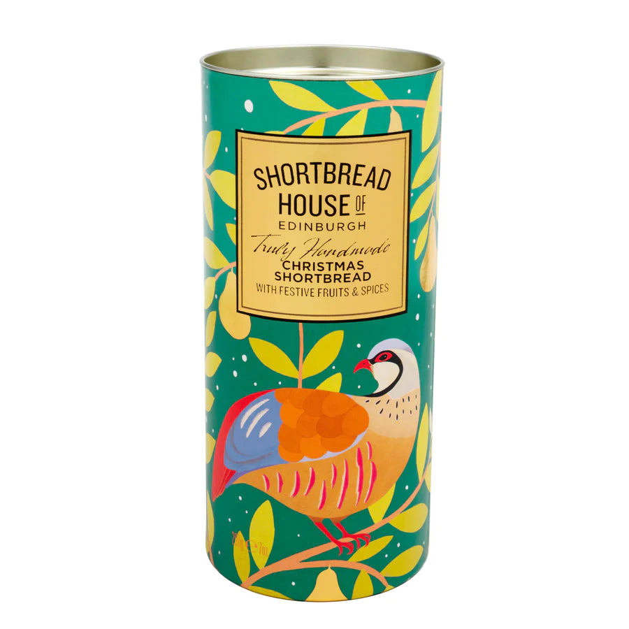 200g Partridge Shortbread drum with Festive Fruits and Spices – Pippin ...