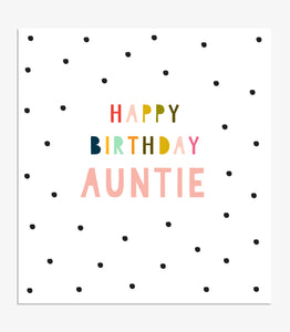 Happy Birthday Auntie dots