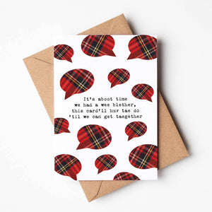 A Wee Blether  |  Scottish Greeting Card  |  Thinking of you card  |  Cards for friends