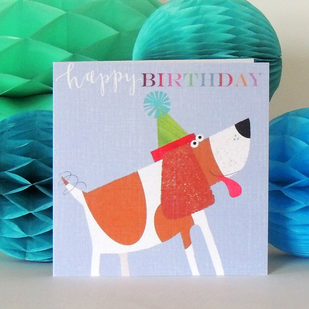 Waggy Beagle birthday card