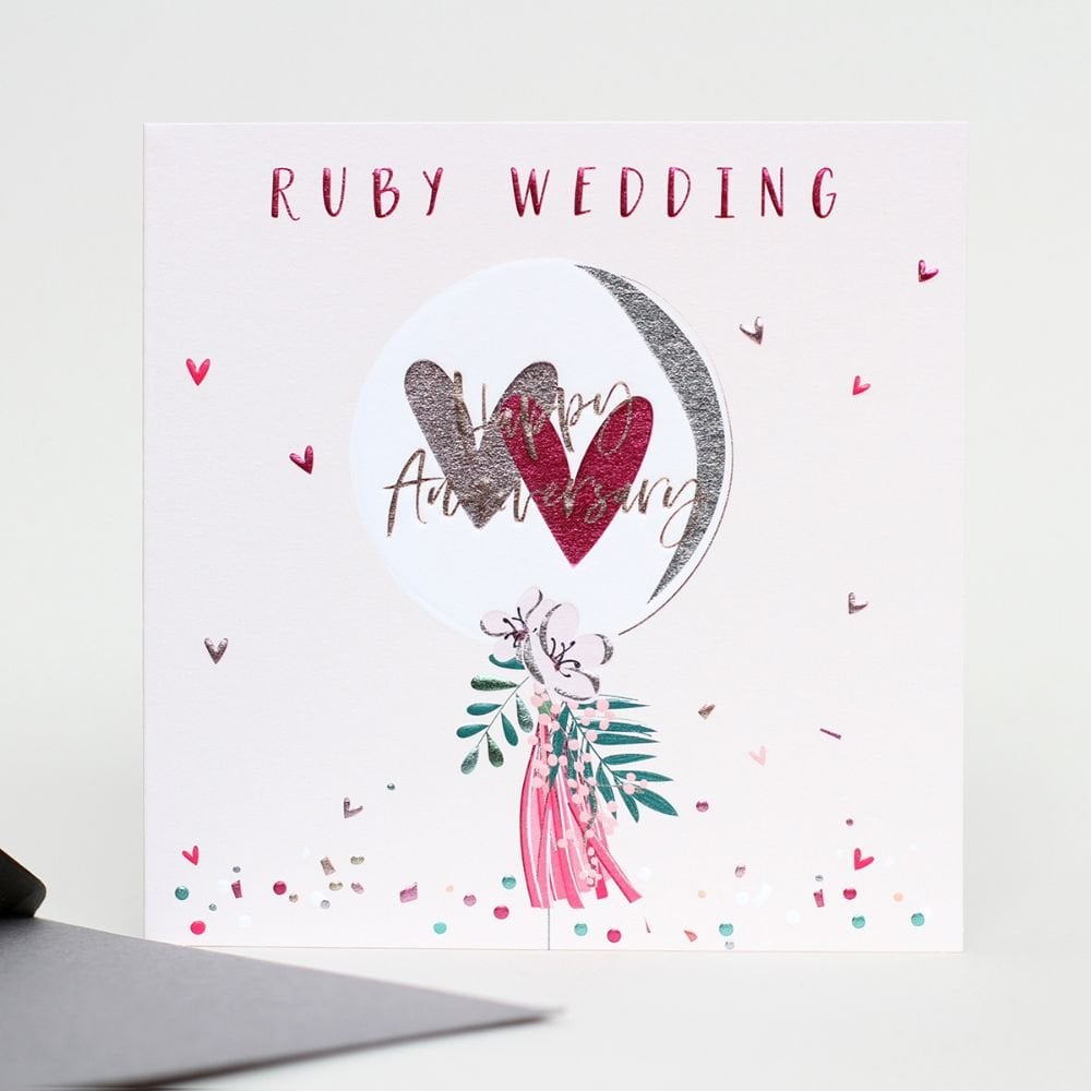 Ruby Wedding Happy Anniversary