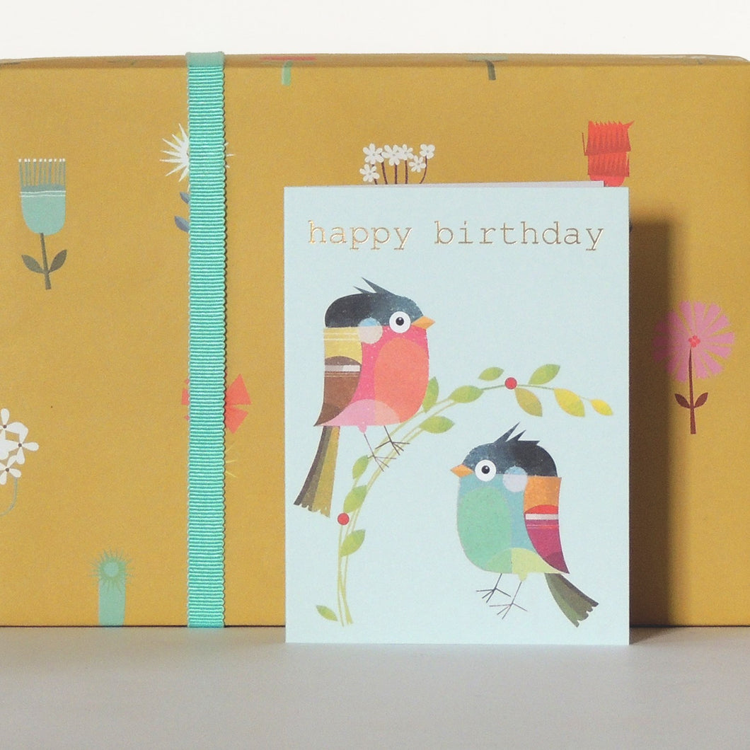 Birthday Birds mini card