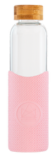 Load image into Gallery viewer, Reusable Glass Bottle 550ml Pink Flamingo
