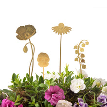 Load image into Gallery viewer, Brass Blooms Garden, Botanical Plant Decoration
