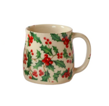 Load image into Gallery viewer, Holly Christmas Glosters Handmade Mugster
