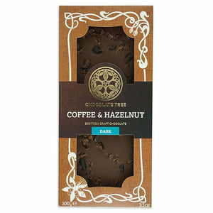 Coffee and Hazelnut organic 100g craft chocolate bar by Chocolate Tree