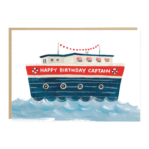 BILL 'Happy Birthday Captain' Ship Greeting Card