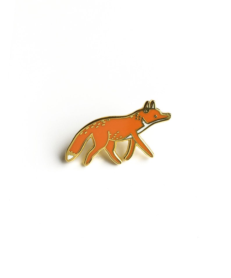 Fox enamel pin badge