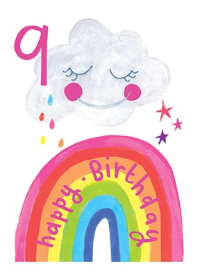 9 Happy Birthday rainbow