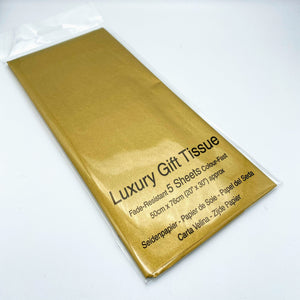 Metallic Tissue Paper - pack of 5 sheets