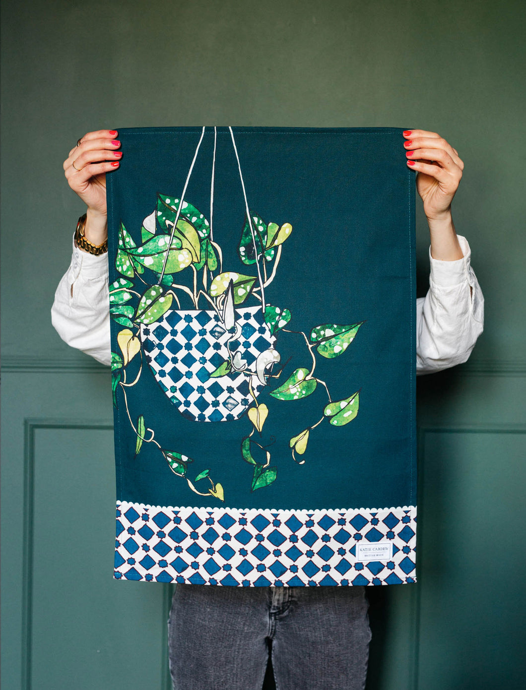 Hanging Plant tea towel