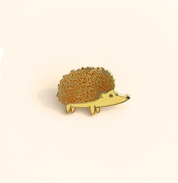 Hedgehog enamel pin badge