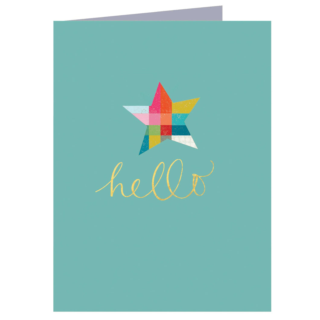 Hello star mini card