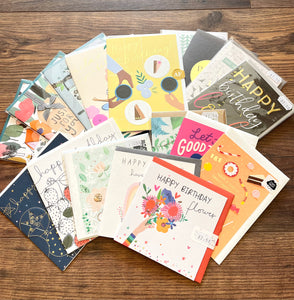 Bargain Bundle - 6 Birthday/Blank cards lucky dip!