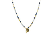 Load image into Gallery viewer, Indra Denim Gemstone Beaded Necklace
