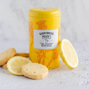 Truly Handmade Shortbread Biscuits with Sicilian Lemon - 140g Tin