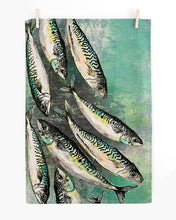 Load image into Gallery viewer, Tea towels - Mackerel shoal
