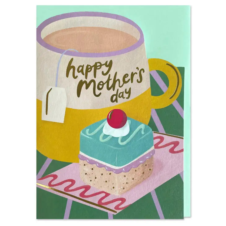 'Happy Mother's Day' tea & cake card