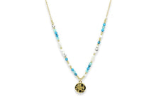 Load image into Gallery viewer, Avalon Turquoise &amp; Gold Starfish Charm Necklace
