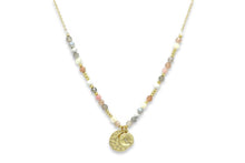Load image into Gallery viewer, Zeus Dusky Pink Gemstone Beaded Necklace

