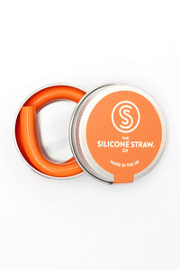 Single Silicone Straw in travel tin
