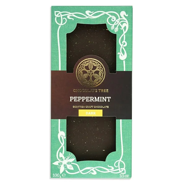 Peppermint organic 100g craft chocolate bar by Chocolate Tree
