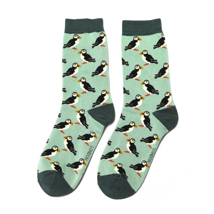 Puffin ladies socks mint