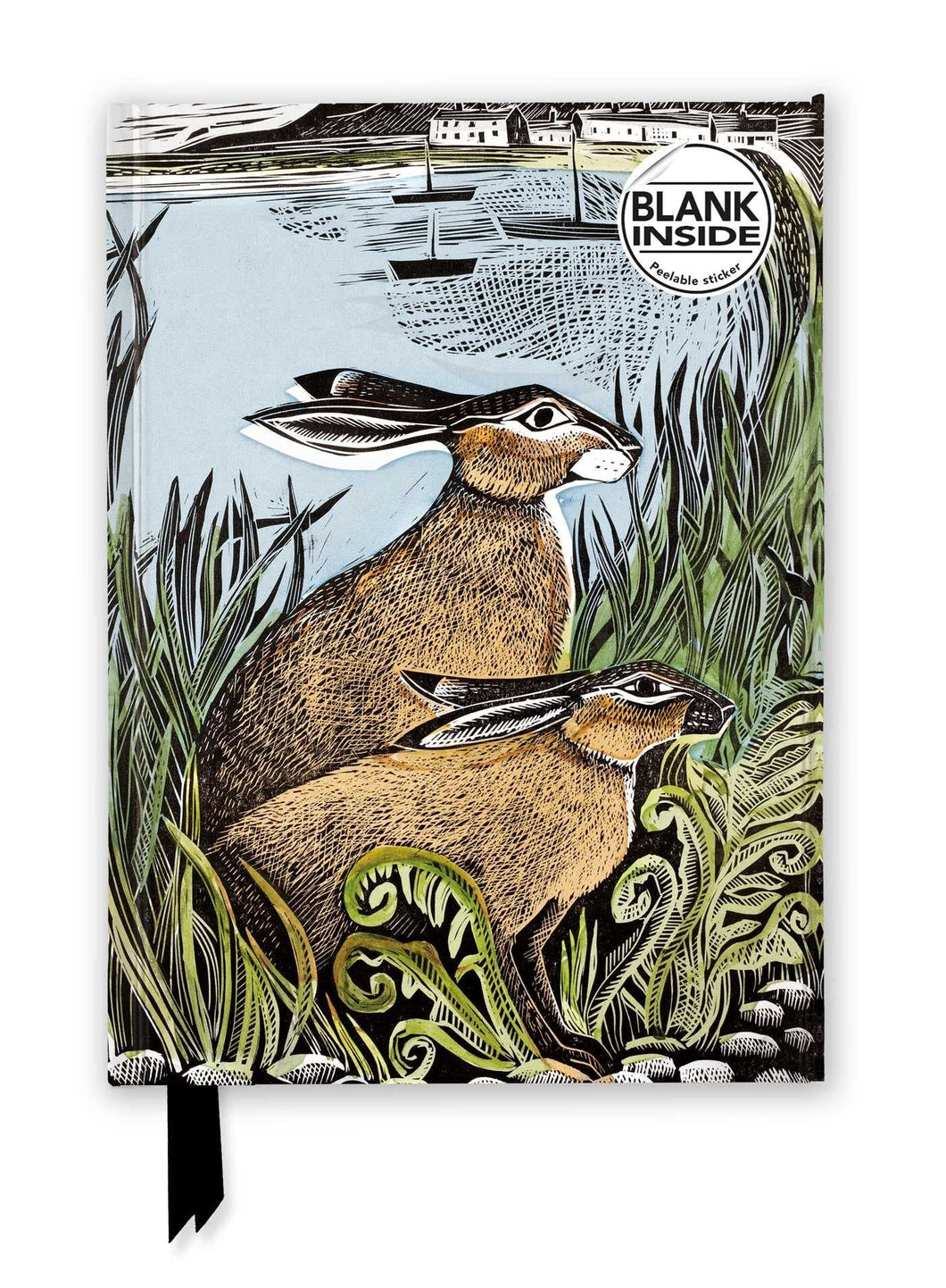 Angela Harding Rathlin Hares foiled journal (blank)