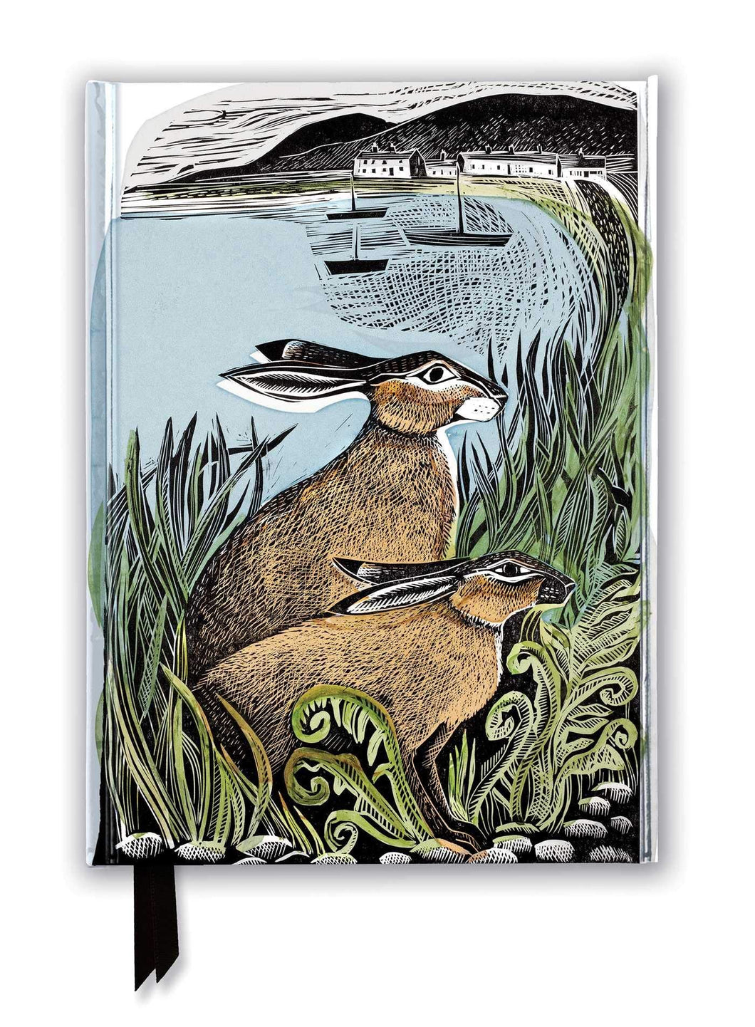 Angela Harding Rathlin hares foiled journal ruled